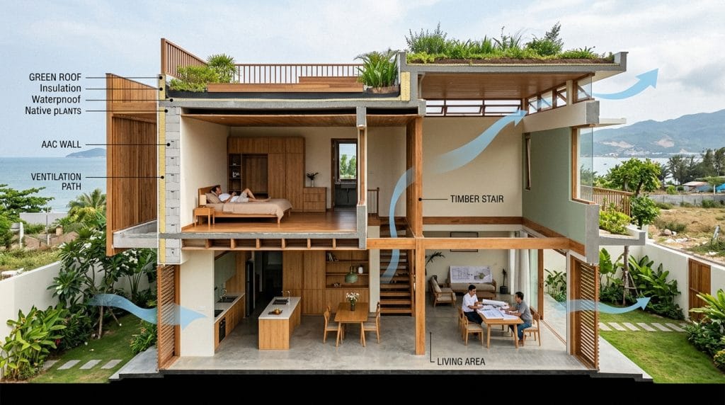 Top 5 Lầm Tưởng Khi Thiết Kế Kiến Trúc Biệt Thự Tại Nha Trang 1 Biệt Thự Phước Hải Nha Trang | Xanh - Design &Amp; Build