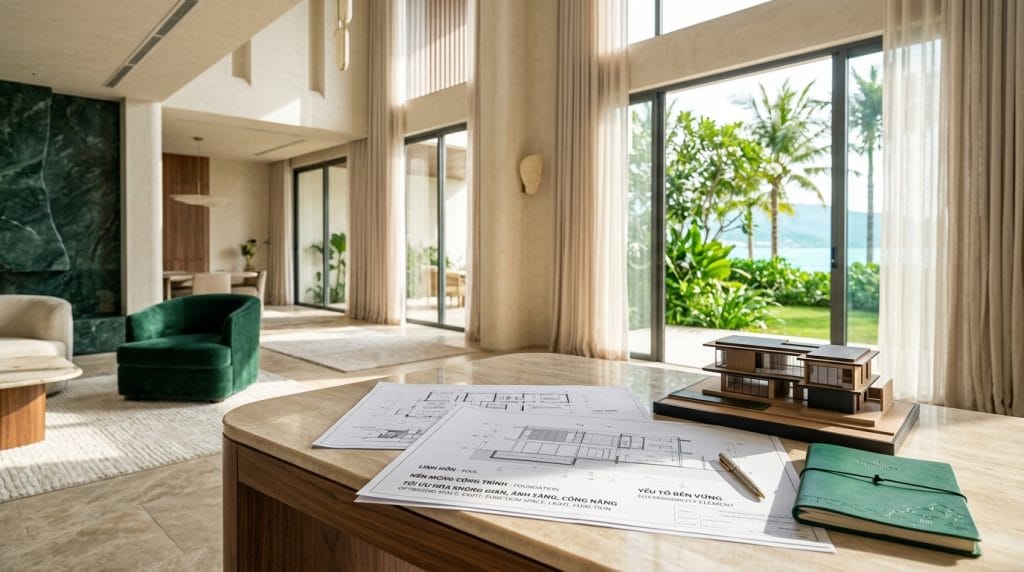 Top 5 Lầm Tưởng Khi Thiết Kế Kiến Trúc Biệt Thự Tại Nha Trang 2 Top 5 Lầm Tưởng Khi Thiết Kế Kiến Trúc Biệt Thự Tại Nha Trang - Lầm Tưởng #1: Giá Thiết Kế Luôn Đắt Đỏ Và Không Cần Đầu Tư Nhiều | Xanh - Design &Amp; Build