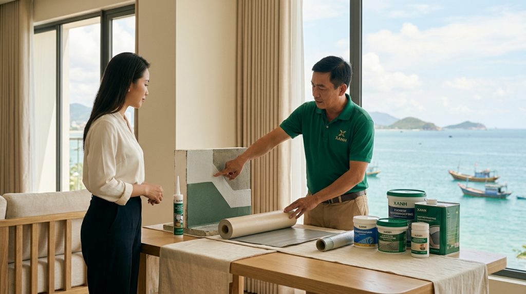 3 Sai Lầm Cần Tránh Khi Thực Hiện Chống Thấm Tại Nha Trang | Xanh - Design &Amp; Build 6 3 Sai Lầm Cần Tránh Khi Thực Hiện Chống Thấm Tại Nha Trang - Iii. Vật Liệu Chống Thấm Hiệu Quả Cho Nhà Ở Nha Trang: Chọn Lựa Thông Thái | Xanh - Design &Amp; Build