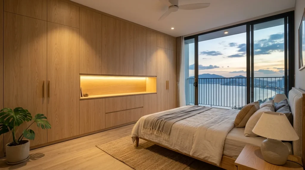 3 Sai Lầm Hay Mắc Phải Khi Thi Công Tủ Quần Áo Nha Trang | Xanh - Design &Amp; Build 3 3 Sai Lầm Hay Mắc Phải Khi Thi Công Tủ Quần Áo Nha Trang - Chuyện Tủ Đụng Trần: Đẹp Nhưng Dễ