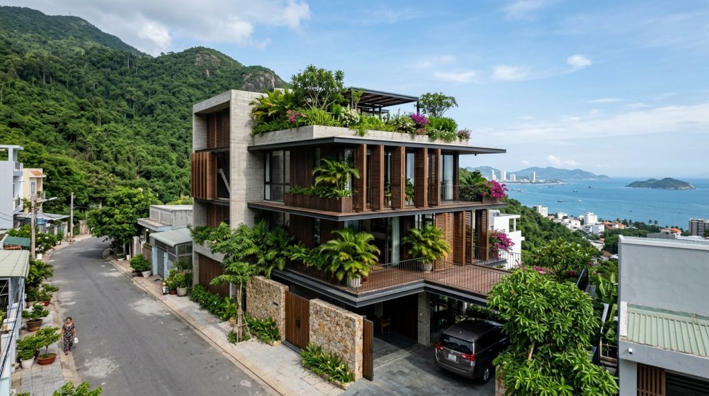50+ Mẫu Thiết Kế Nhà Phố Hiện Đại, Tối Ưu Thông Gió Tại Nha Trang | Xanh - Design &Amp; Build 14 50+ Mẫu Thiết Kế Nhà Phố Hiện Đại, Tối Ưu Thông Gió Tại Nha Trang - 50+ Mẫu Nhà Phố Đẹp Nha Trang 2026: Tối Ưu Không Gian &Amp; Ánh Sáng | Xanh - Design &Amp; Build