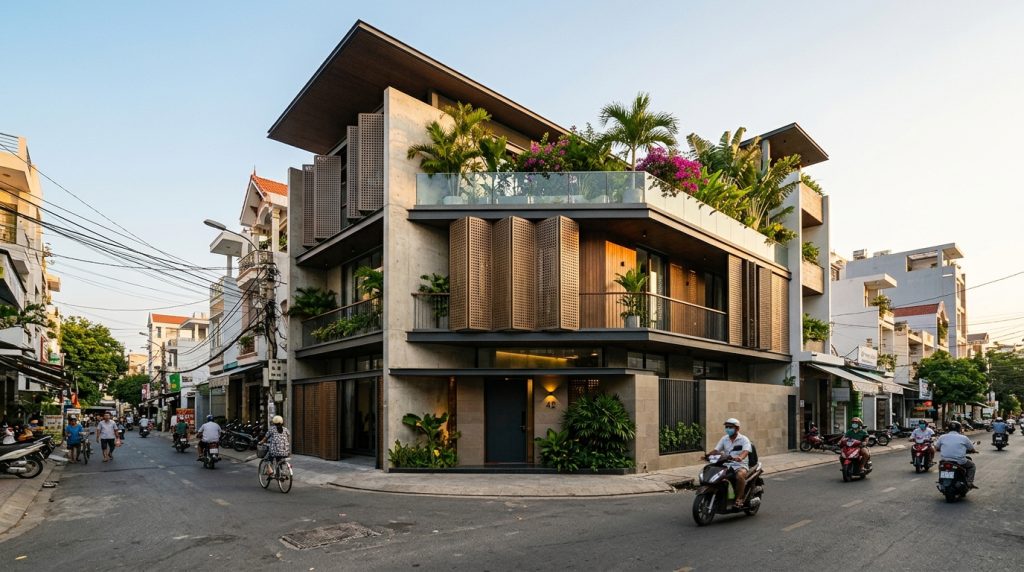 50+ Mẫu Thiết Kế Nhà Phố Hiện Đại, Tối Ưu Thông Gió Tại Nha Trang | Xanh - Design &Amp; Build 13 50+ Mẫu Thiết Kế Nhà Phố Hiện Đại, Tối Ưu Thông Gió Tại Nha Trang - 50+ Mẫu Nhà Phố Đẹp Nha Trang 2026: Tối Ưu Không Gian &Amp; Ánh Sáng | Xanh - Design &Amp; Build