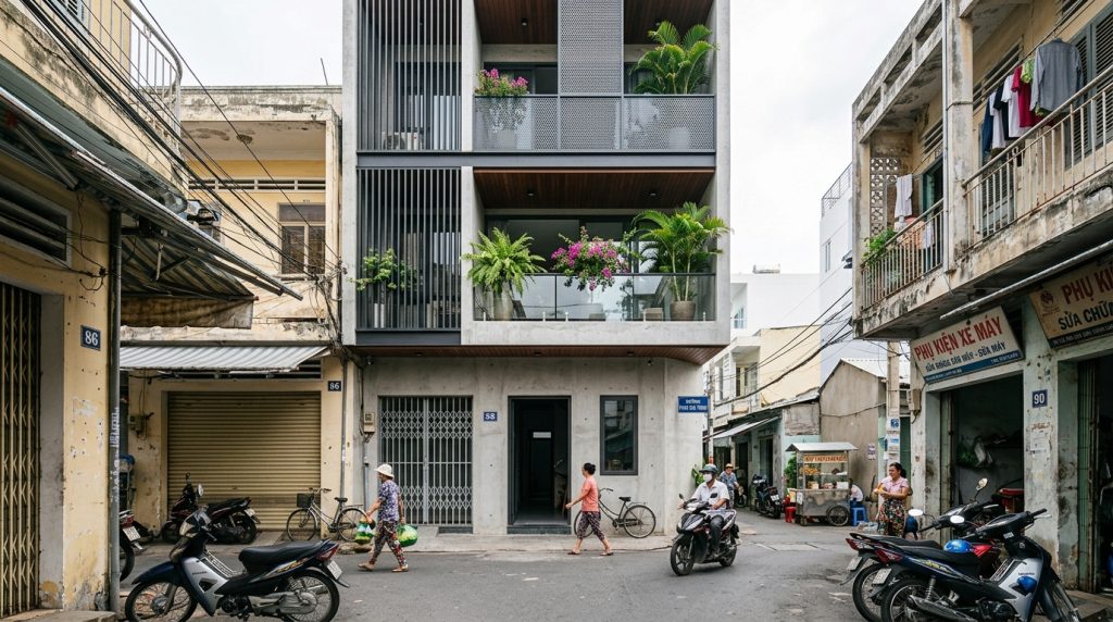 50+ Mẫu Thiết Kế Nhà Phố Hiện Đại, Tối Ưu Thông Gió Tại Nha Trang | Xanh - Design &Amp; Build 9 50+ Mẫu Thiết Kế Nhà Phố Hiện Đại, Tối Ưu Thông Gió Tại Nha Trang - 50+ Mẫu Nhà Phố Đẹp Nha Trang 2026: Tối Ưu Không Gian &Amp; Ánh Sáng | Xanh - Design &Amp; Build