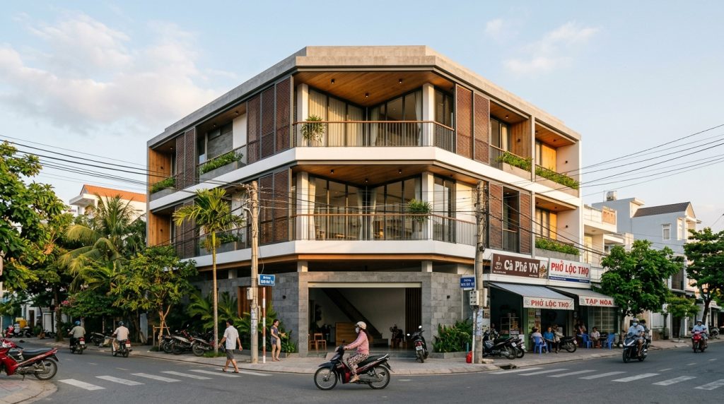 50+ Mẫu Thiết Kế Nhà Phố Hiện Đại, Tối Ưu Thông Gió Tại Nha Trang | Xanh - Design &Amp; Build 6 50+ Mẫu Thiết Kế Nhà Phố Hiện Đại, Tối Ưu Thông Gió Tại Nha Trang - 50+ Mẫu Nhà Phố Đẹp Nha Trang 2026: Tối Ưu Không Gian &Amp; Ánh Sáng | Xanh - Design &Amp; Build