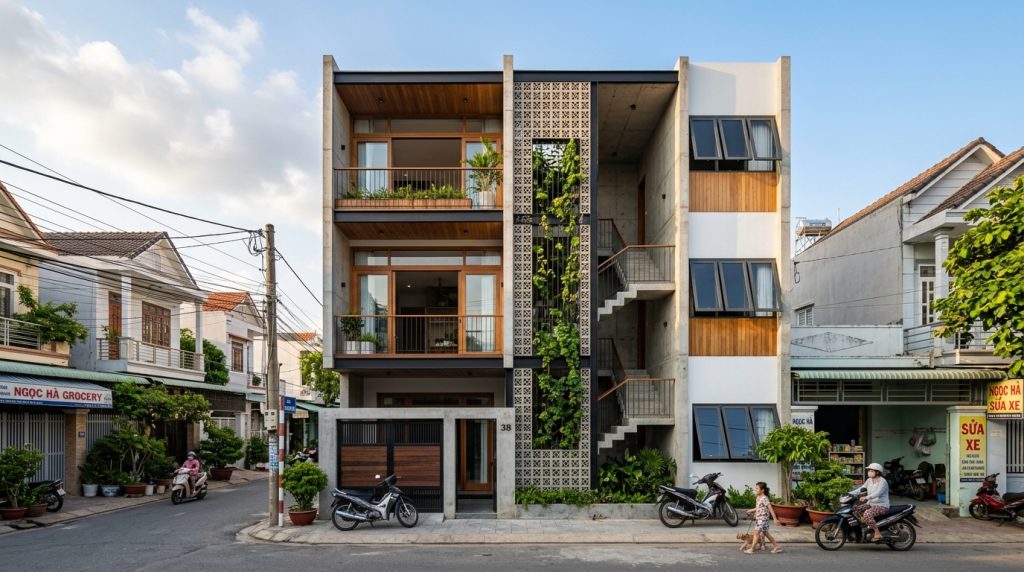 50+ Mẫu Thiết Kế Nhà Phố Hiện Đại, Tối Ưu Thông Gió Tại Nha Trang | Xanh - Design &Amp; Build 11 50+ Mẫu Thiết Kế Nhà Phố Hiện Đại, Tối Ưu Thông Gió Tại Nha Trang - 50+ Mẫu Nhà Phố Đẹp Nha Trang 2026: Tối Ưu Không Gian &Amp; Ánh Sáng | Xanh - Design &Amp; Build