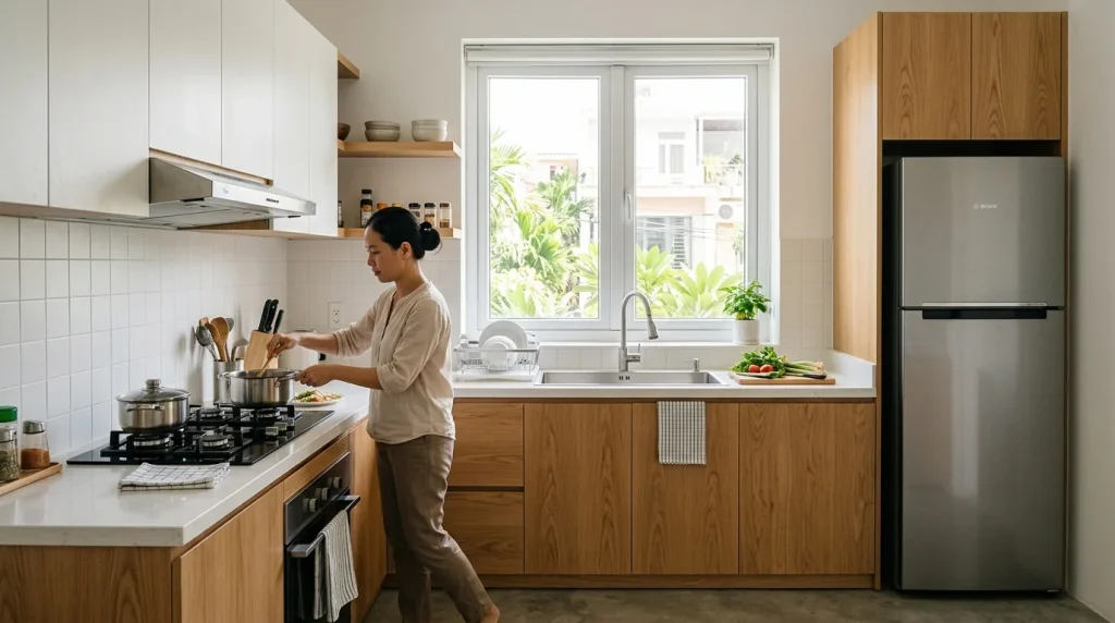 Bí Quyết Làm Tủ Bếp Nha Trang Đẹp, Tối Ưu Công Năng - Tối Ưu 