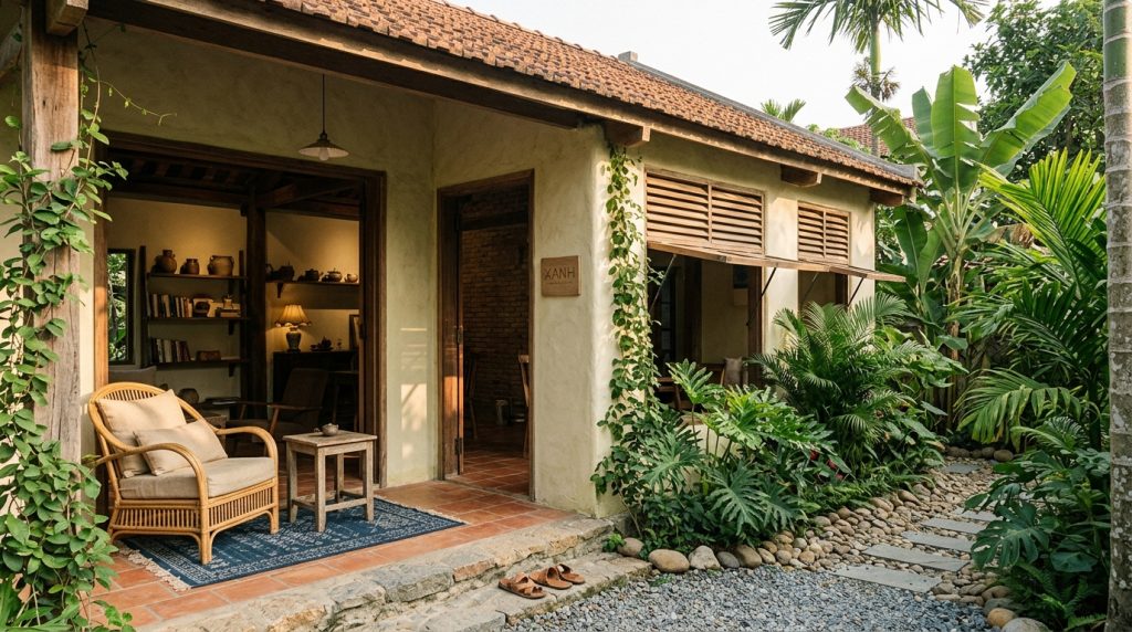 Biến Hóa Nhà Cũ Cấp 4 Thành Homestay &Quot;Triệu View&Quot; Thu Hút | Xanh - Design &Amp; Build 11 Biến Hóa Nhà Cũ Cấp 4 Thành Homestay