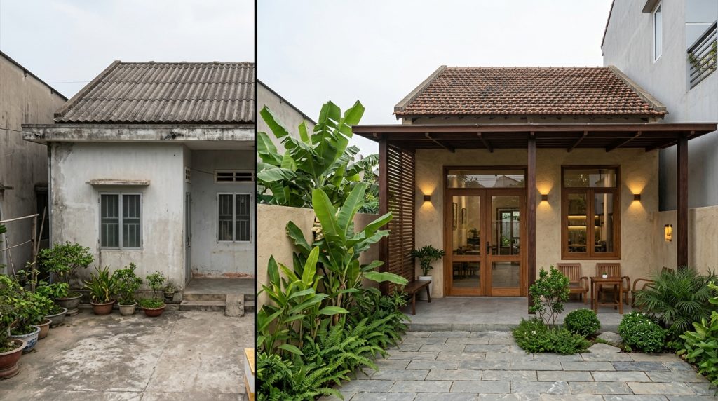 Biến Hóa Nhà Cũ Cấp 4 Thành Homestay &Quot;Triệu View&Quot; Thu Hút | Xanh - Design &Amp; Build 12 Biến Hóa Nhà Cũ Cấp 4 Thành Homestay &Quot;Triệu View&Quot; Thu Hút | Xanh - Design &Amp; Build