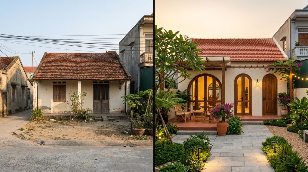 Biến Hóa Nhà Cũ Cấp 4 Thành Homestay &Quot;Triệu View&Quot; Thu Hút | Xanh - Design &Amp; Build 1 Biến Hóa Nhà Cũ Cấp 4 Thành Homestay &Quot;Triệu View&Quot; Thu Hút | Xanh - Design &Amp; Build
