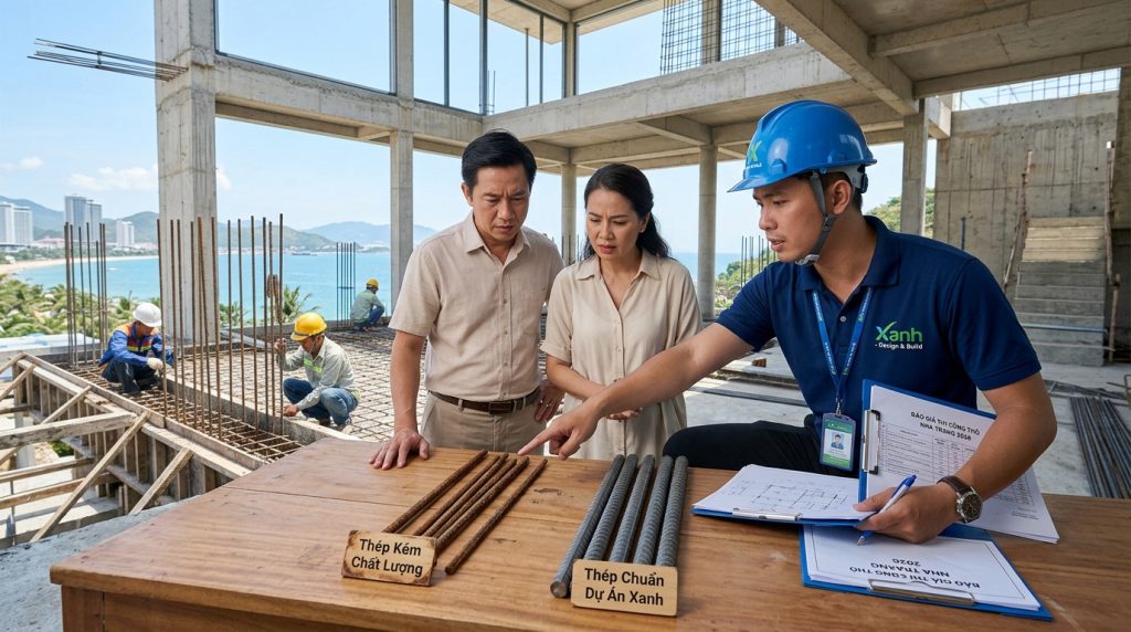 Đơn Giá Thi Công Xây Dựng Phần Thô Và Nhân Công Hoàn Thiện Tại Nha Trang | Xanh - Design &Amp; Build 4 Đơn Giá Thi Công Xây Dựng Phần Thô Và Nhân Công Hoàn Thiện Tại Nha Trang - Ranh Giới Trách Nhiệm: Nhà Thầu Cấp Gì, Gia Chủ Cấp Gì? | Xanh - Design &Amp; Build