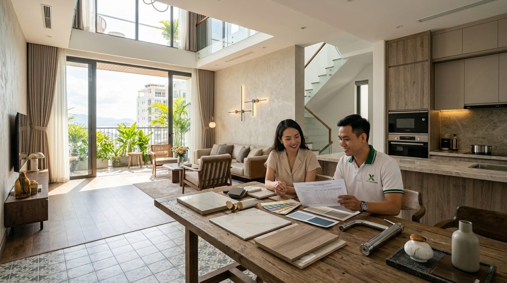 Dự Toán Chi Tiết Chi Phí Xây Nhà Ống 2 Tầng 100M2 Trọn Gói Tại Nha Trang | Xanh - Design &Amp; Build 3 Dự Toán Chi Tiết Chi Phí Xây Nhà Ống 2 Tầng 100M2 Trọn Gói Tại Nha Trang - Bóc Tách Báo Giá Xây Nhà Trọn Gói 100M2 Nha Trang: Từ Phần Thô Đến Hoàn Thiện | Xanh - Design &Amp; Build