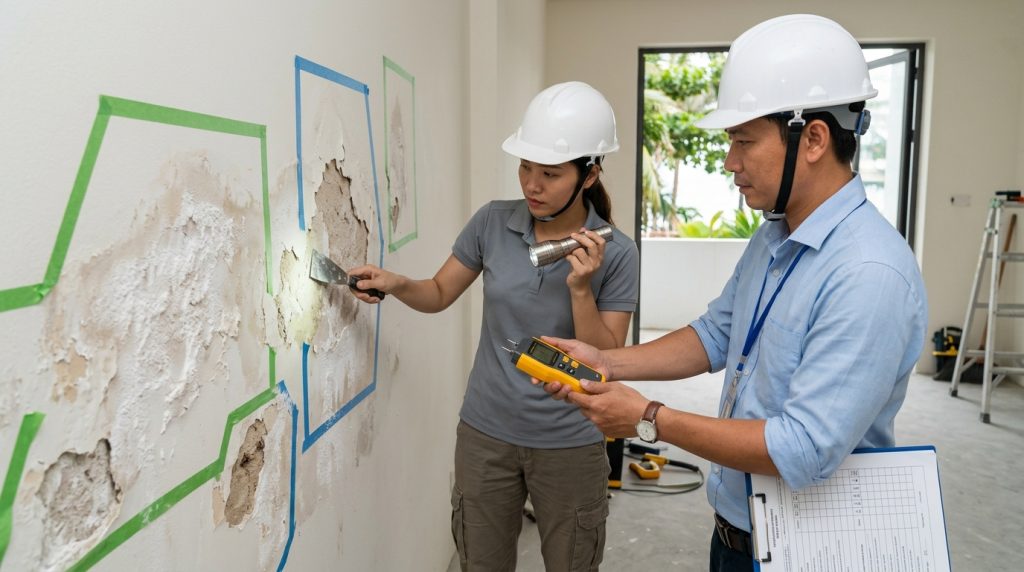 Hướng Dẫn Cách Xử Lý Tường Bị Muối Hóa Triệt Để Nhất | Xanh - Design &Amp; Build 2 Hướng Dẫn Cách Xử Lý Tường Bị Muối Hóa Triệt Để Nhất - Các Bước Xử Lý Tường Bị Muối Hóa Triệt Để: Kiến Tạo Vẻ Đẹp Bền Vững | Xanh - Design &Amp; Build