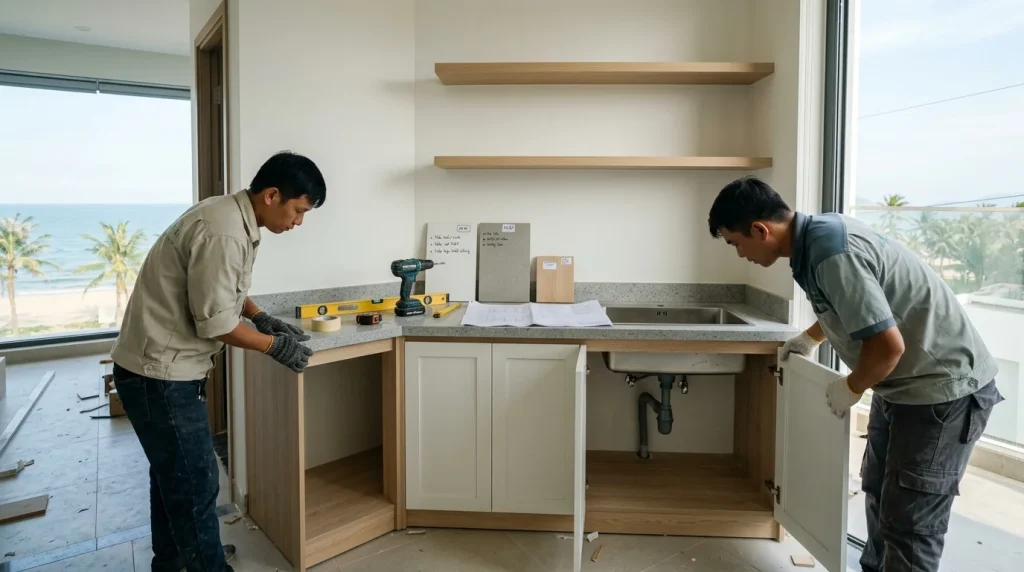 Thi Công Nội Thất Homestay Nha Trang Bằng Gỗ Mdf | Xanh - Design &Amp; Build 6 Thi Công Nội Thất Homestay Nha Trang Bằng Gỗ Mdf - Báo Giá Nội Thất Homestay Nha Trang Trọn Gói: Minh Bạch &Amp; Cạnh Tranh | Xanh - Design &Amp; Build