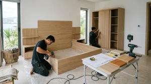 Thi Công Nội Thất Homestay Nha Trang Bằng Gỗ MDF | Xanh – Design & Build
