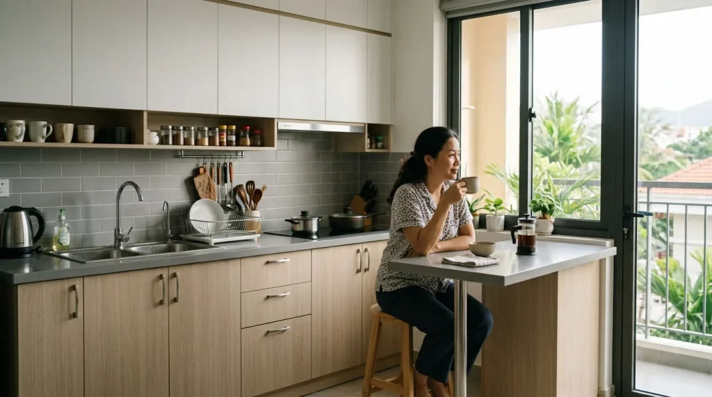 Thi Công Tủ Bếp Bằng Nhựa Đặc Picomat Tại Nha Trang | Xanh - Design &Amp; Build 6 Thi Công Tủ Bếp Bằng Nhựa Đặc Picomat Tại Nha Trang - Báo Giá Tủ Bếp Nhựa Ecoplast Nha Trang &Amp; Các Yếu Tố Ảnh Hưởng | Xanh - Design &Amp; Build